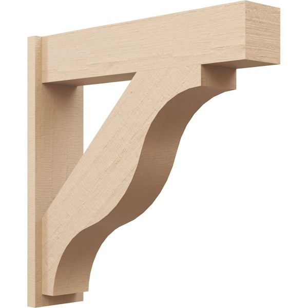 Ekena Millwork 7 1/2-in W x 32-in D x 32-in H Funston Block Rough Cedar Woodgrain TimberThane Outlooker, Primed Tan OUTUR075X32X32FST44RCPR - main
